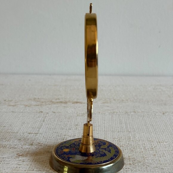 Vintage Chinese Cloisonne Silk Butterfly Embroidery Art - Picture 3 of 13